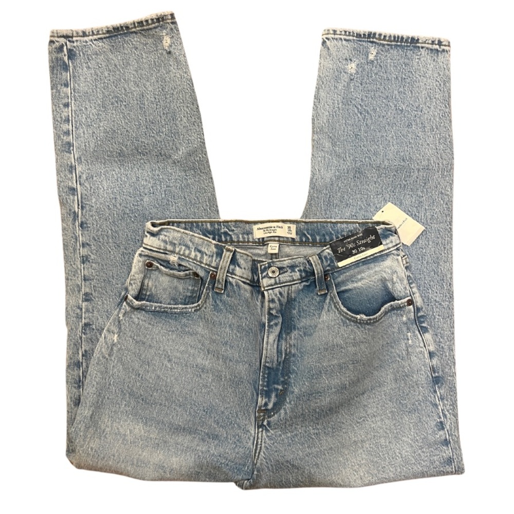 NWT Abercrombie 90s Straight Ultra High Rise Curve Love Jean